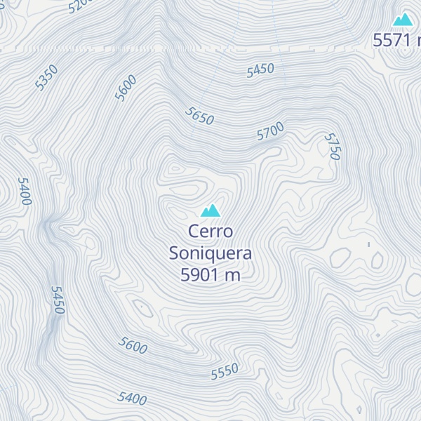 Map of Cerro Soniquera