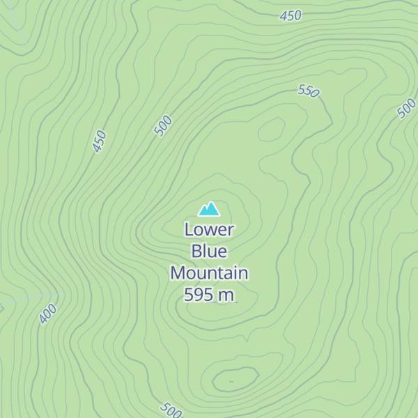 Map of Lower Blue Mountain