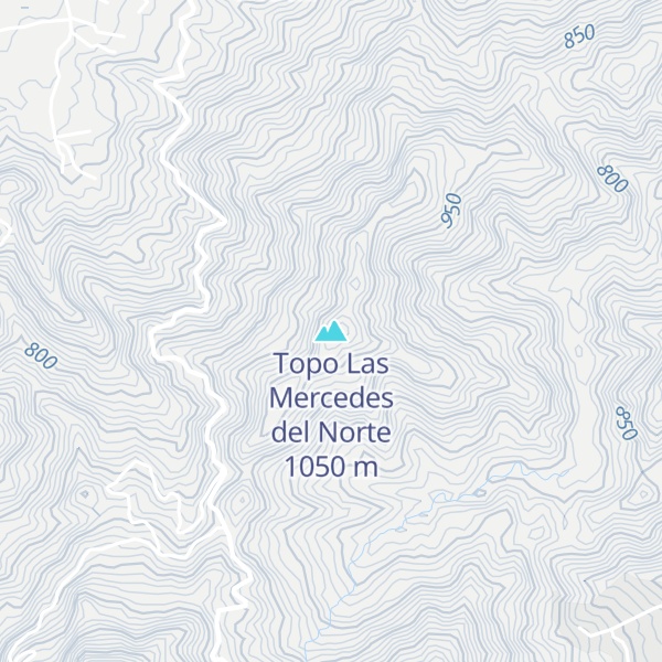 Map of Topo Las Mercedes del Norte