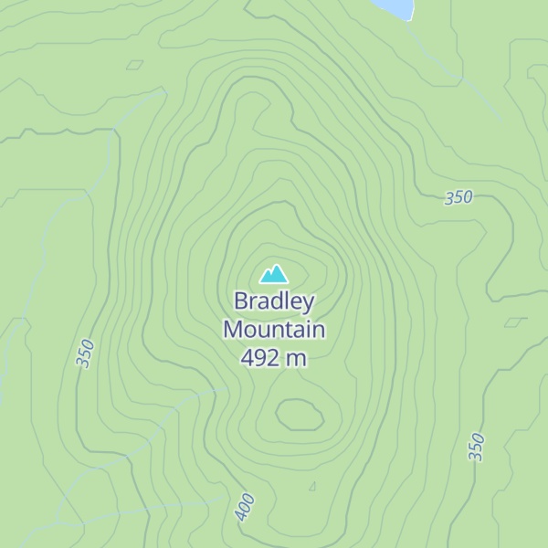 Map of Bradley Mountain