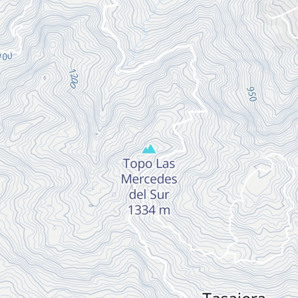 Map of Topo Las Mercedes del Sur