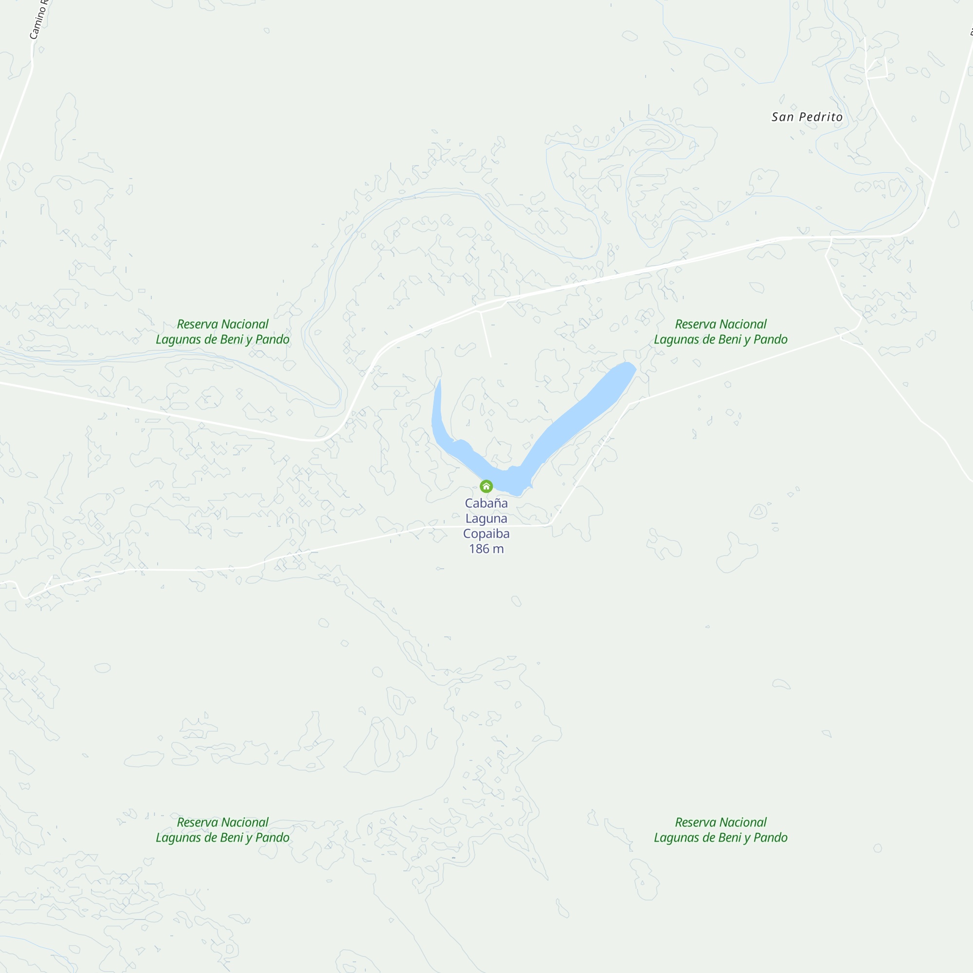 Cabaña Laguna Copaiba map