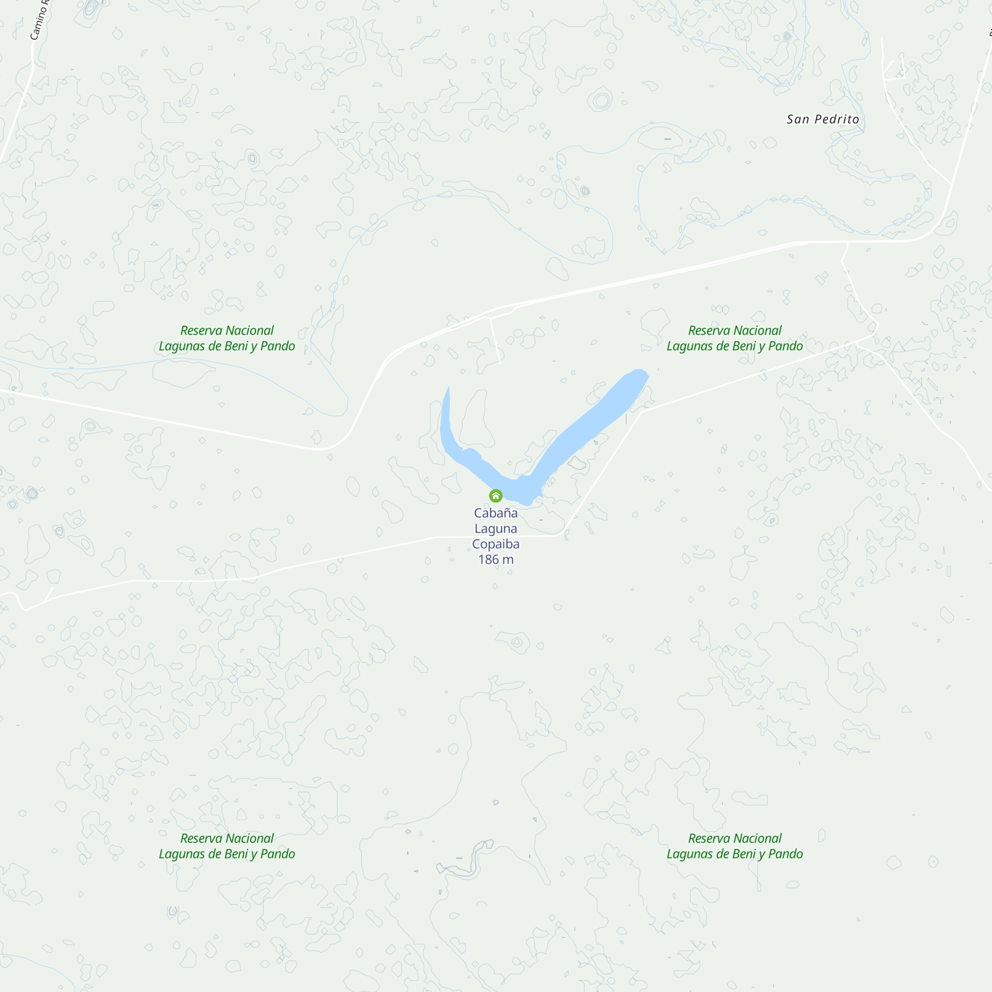 Cabaña Laguna Copaiba map
