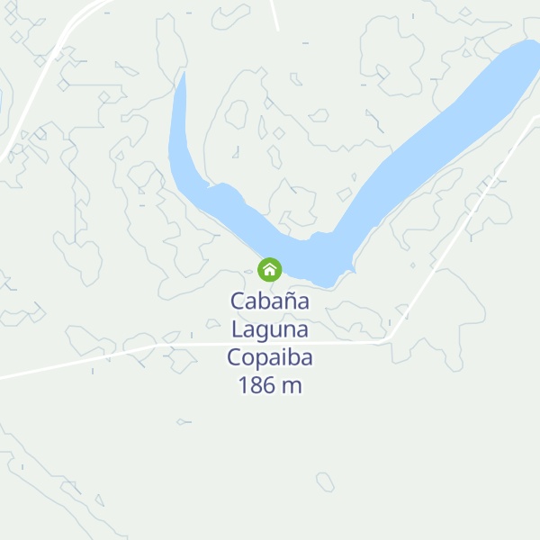 Map of Cabaña Laguna Copaiba