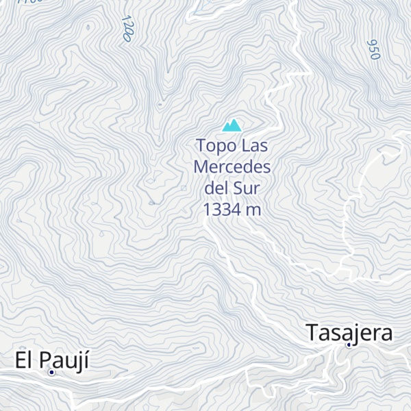Map of Cerro Las Mercedes