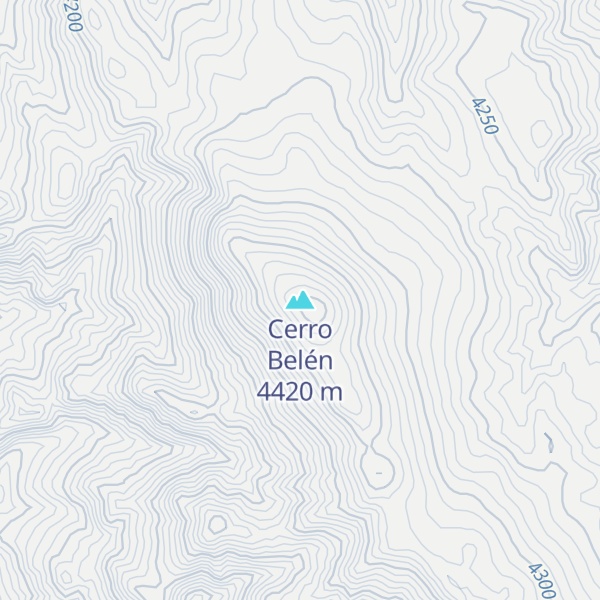 Map of Cerro Belén