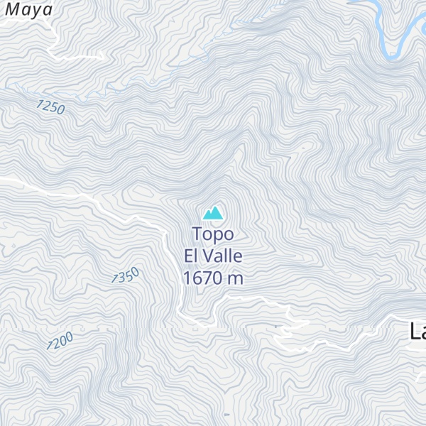 Map of Topo El Valle