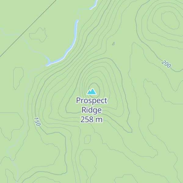 Map of Prospect Ridge