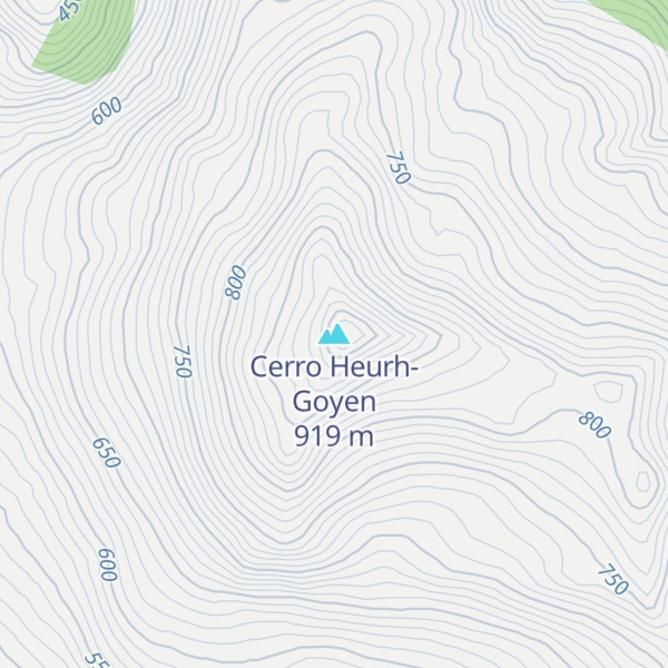Map of Cerro Heurh-Goyen