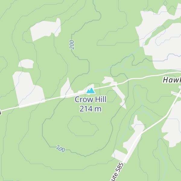 Map of Crow Hill