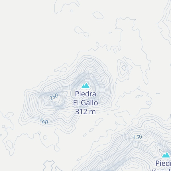 Map of Piedra El Gallo