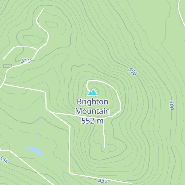 Map of Brighton Mountain