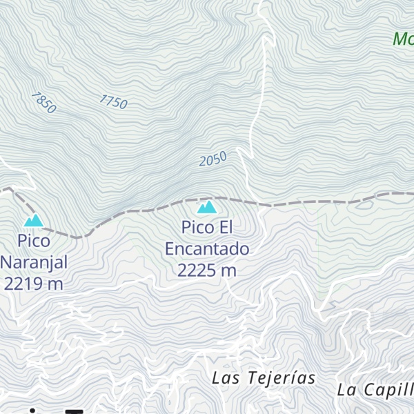 Map of Pico El Encantado