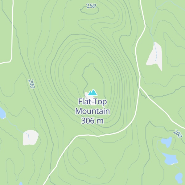Map of Flat Top Mountain