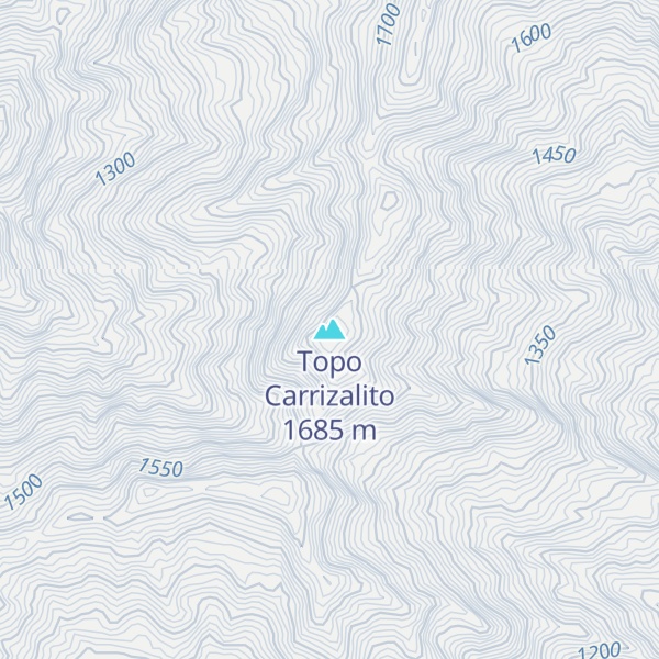 Map of Topo Carrizalito