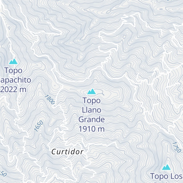 Map of Topo Llano Grande