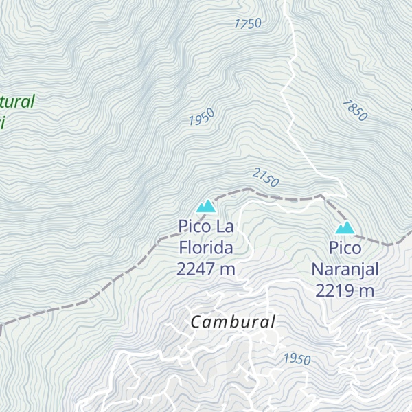Map of Pico La Florida