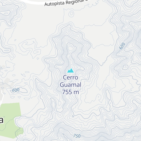 Map of Cerro Guamal