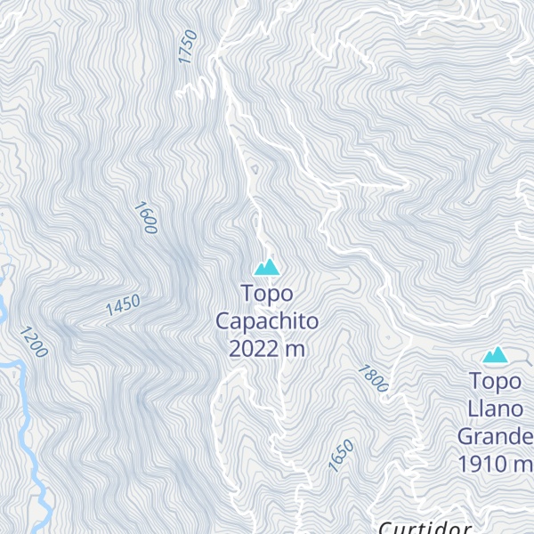Map of Topo Capachito