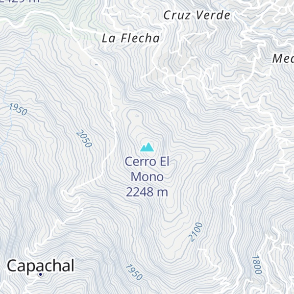 Map of Cerro El Mono