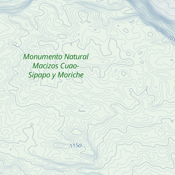 Map of Cerro Caño Sangre