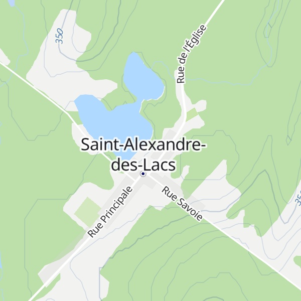 Map of Abri de Saint-Alexandre-des-Lacs