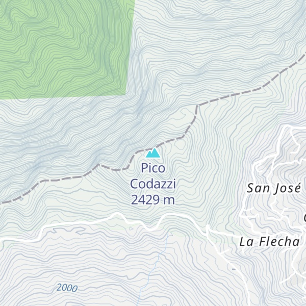 Map of Pico Codazzi