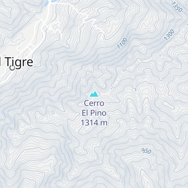 Map of Cerro El Pino