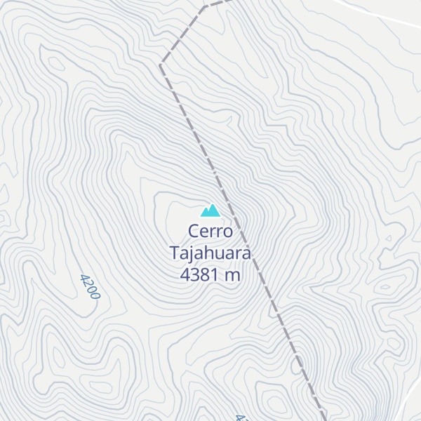 Map of Cerro Tajahuara