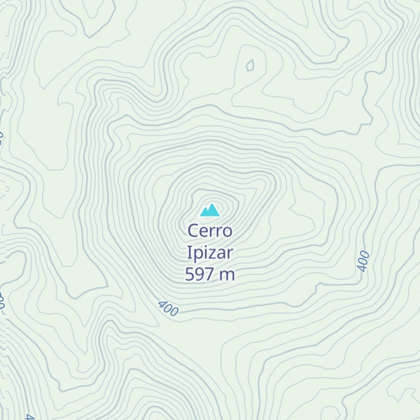 Map of Cerro Ipizar