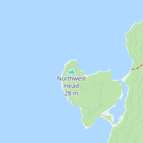 Map of Northwest Head