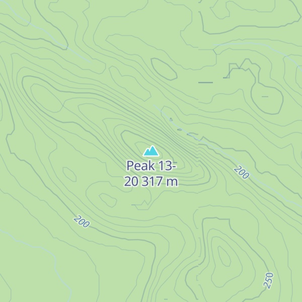 Map of Peak 13-20
