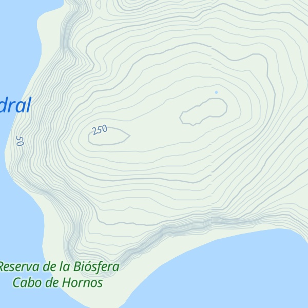Map of Cerro Cloven