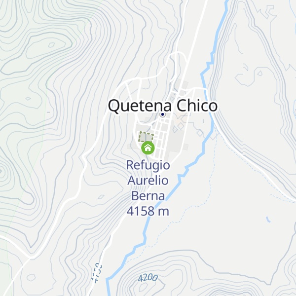 Map of Refugio Aurelio Berna