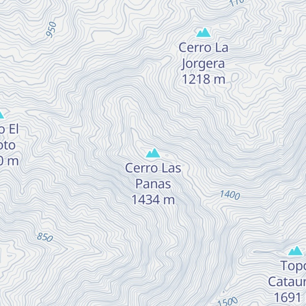 Map of Cerro Las Panas