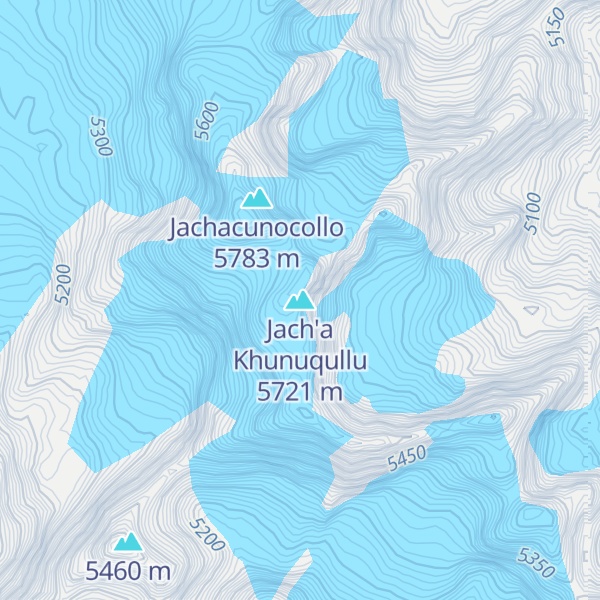 Map of Jach'a Khunuqullu