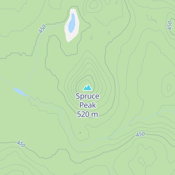 Map of Spruce Peak