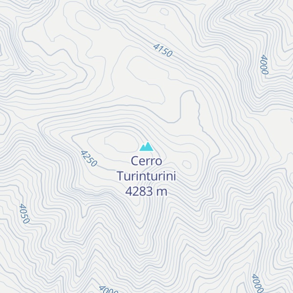 Map of Cerro Turinturini