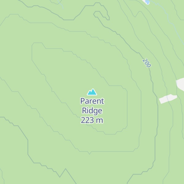 Map of Parent Ridge