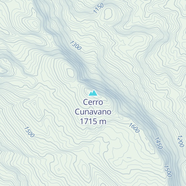 Map of Cerro Cunavano