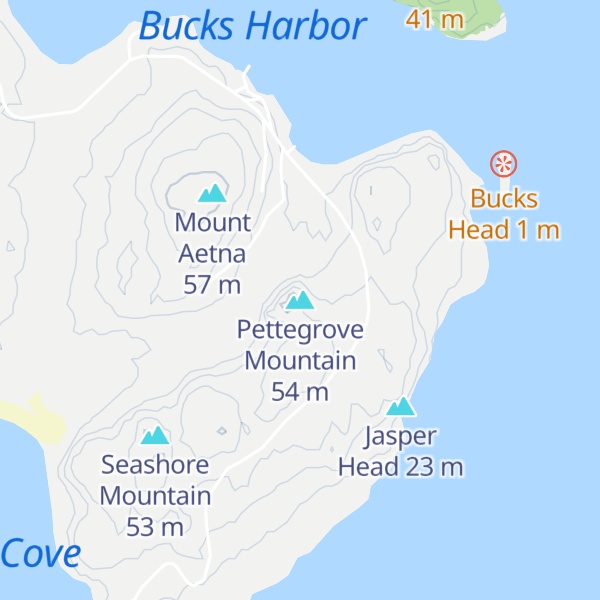Map of Pettegrove Mountain