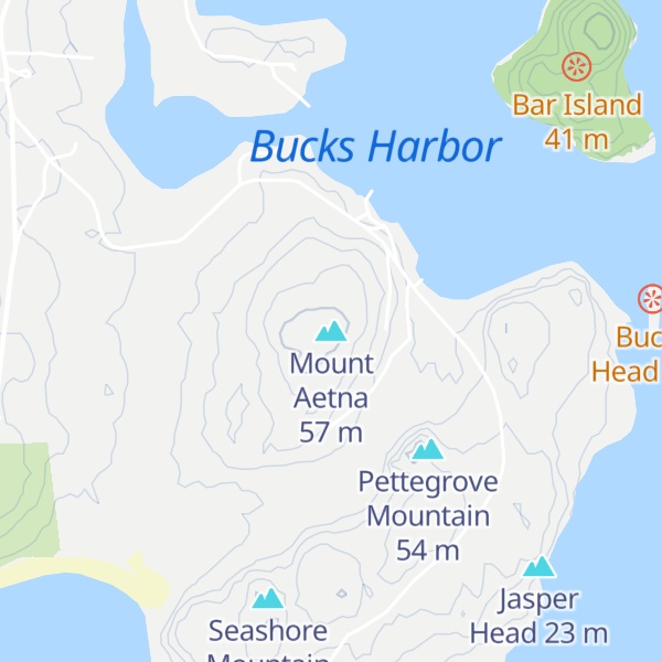Map of Mount Aetna