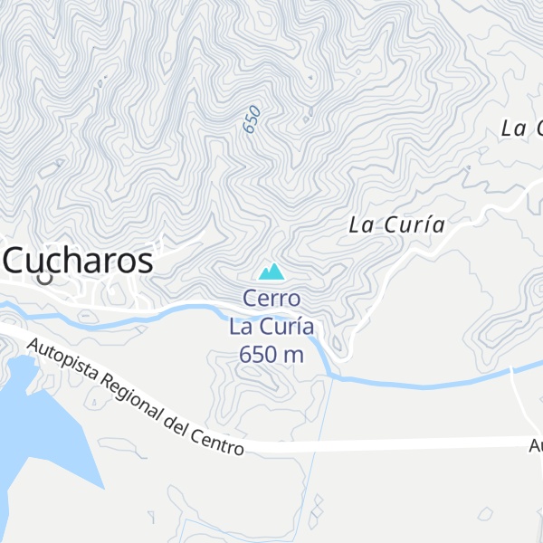 Map of Cerro La Curía