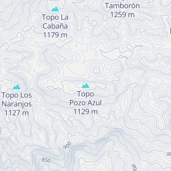Map of Topo Pozo Azul