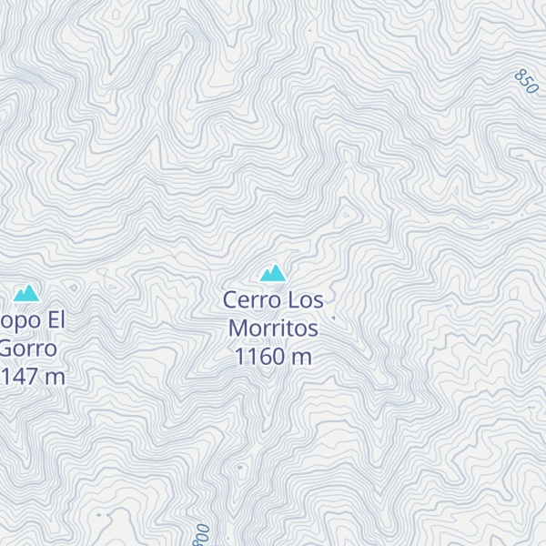 Map of Cerro Los Morritos