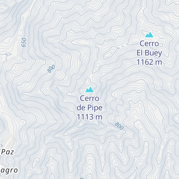 Map of Cerro de Pipe