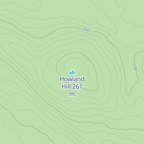 Map of Howland Hill