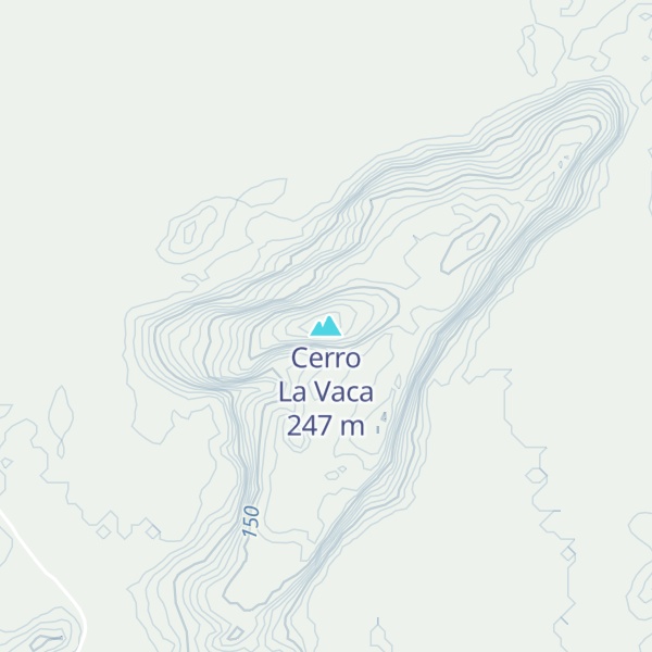 Map of Cerro La Vaca
