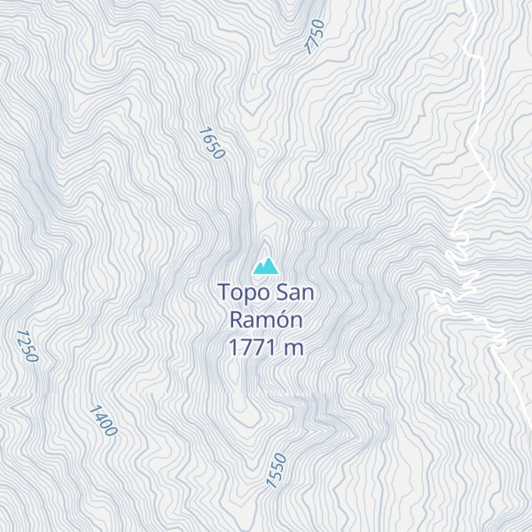 Map of Topo San Ramón