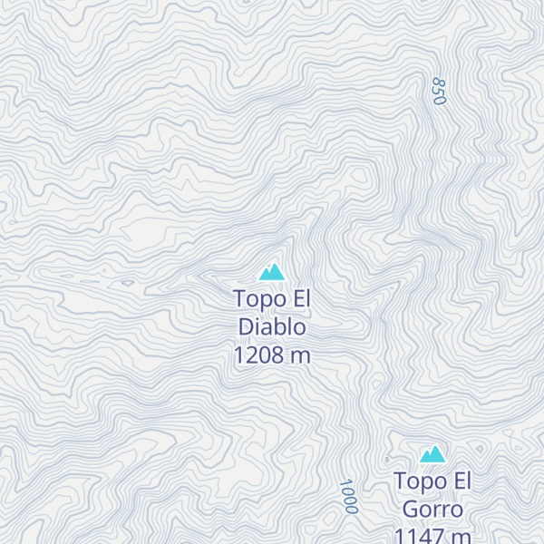 Map of Topo El Diablo